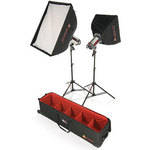 Photoflex StarFlash Gemini Two Monolight LiteDome Kit with Case (120VAC)