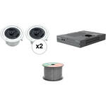 Atlas 70V Ceiling Mounted Sound System for A/V and Conference Rooms (4 Speakers)