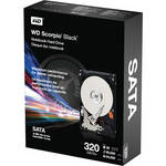 Western Digital HD de Notebook Scorpio SATA de 320GB e 2,5" Preto