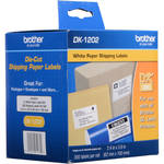 Brother DK1202 2-3/7" x 4" White Shipping Paper Labels (300 Labels)