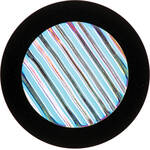 Rosco Colorwave Effects Color Glass Gobo - #33004 - Cyan Waves (B = 64.5mm)