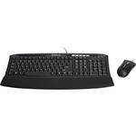 Iogear Spill-Resistant Desktop Wired Keyboard and Mouse Set