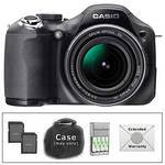 Casio Exilim EX-FH20 Digital Camera (Black) with Deluxe Accessory Kit