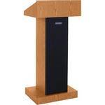 AmpliVox Sound Systems SSG500 - MO  Sound Column Lectern System (Medium Oak)