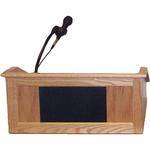 AmpliVox Sound Systems SSG3025  Victoria Tabletop Lectern System (Natutal Oak)