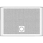 H. Wilson Front/ Rear Perforated Panel with Grommet - 14.5 x 20.5"