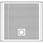 H. Wilson Side Perforated Panel with Grommet - 14.5 x 14.5"