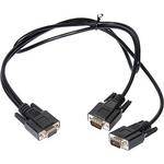 Datavideo DV-15 15-Pin D-Sub VGA/RGB Female To Male Y-Cable