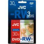 JVC VDW14N3 8.0cm Mini DVD-RW Disc (Pack of 3)