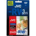 JVC VDW28N3 8.0cm Mini DVD-RW Disc (Pack of 3)