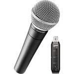Shure X2u - XLR to USB Microphone Signal Adapter and SM58 Microphone Bundle 