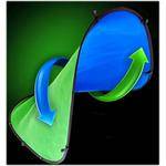 Digital Juice Chroma Pop Portable Screen Background (7x5', Blue/Green)