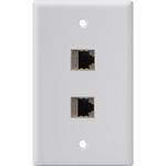 Gefen WP-CAT5-2X-W Dual RJ-45 Wall Plate (White)
