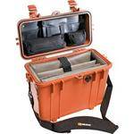 Pelican 1430 Top Loader Case with Office Divider Set (Orange)