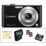 Panasonic Lumix DMC-FS15K Digital Camera with Deluxe Accessory Kit (Black)