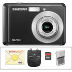 Samsung SL30 Digital Camera with Deluxe Accessory Kit (Onyx Black)