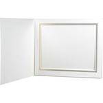 B. Oshrin Whitehouse Folder (8 x 10", White with Gold Trim)