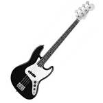 Fender Starcaster Jazz Bass Guitar Package (High-Gloss Black)