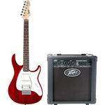 Peavey Raptor Stage Pack - Electric Guitar, Amp, & Accessories Kit (Red)