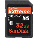 SanDisk 32GB Extreme III - 30MB/s Edition Secure Digital (SDHC) Card