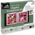 Lineco 951-8823SBK D:Book Scrapbook with Software CD (8 x 8", Moss)