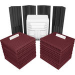 Auralex Deluxe Plus Roominators Kit - (Burgundy/Charcoal)