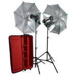 Photoflex Starflash Gemini 150Ws 2 Monolight Umbrella Kit with Case (120VAC)