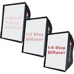 Photoflex Diffusion Fabric Kit - 1/4 & 1/2 Stop, for Small (16x22") Lite, Multi or SilverDome