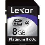 Lexar 8GB Platinum II 60x Secure Digital (SDHC) Card