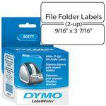 Dymo White 2-Up File Folder Labels (9/16 x 3 7/16")