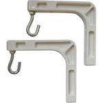 Elite ZVMAXLB6-U-W Bracket Set (Pair, White, 6") 