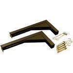 Elite ZVMAXLB12-B Bracket Set (Pair, Black, 12") 
