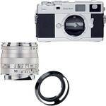 Zeiss Ikon Rangefinder Film Camera, 50mm f/2 Planar T* ZM Lens Bundle (Silver)