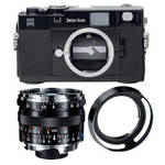 Zeiss Ikon Rangefinder Film Camera, 28mm f/2.8 Biogon T* ZM Lens, 28mm ZI Viewfinder Bundle (Black)
