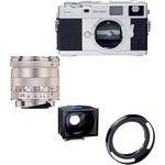 Zeiss Ikon Rangefinder Film Camera, 25mm f/2.8 Biogon T* ZM Lens, 25mm ZI Viewfinder Bundle (Silver)
