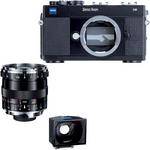 Zeiss Ikon SW Super Wide Film Camera, 25mm f/2.8 Biogon T* ZM Lens  w/ Viewfinder Bundle (Black)