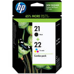 HP / Hewlett-Packard 21/22 Combo-pack Inkjet Print Cartridges