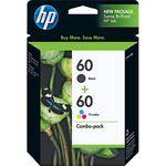 HP / Hewlett-Packard 60 Combo-Pack Black/Tri-Color Ink Cartridges