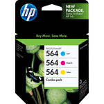 HP / Hewlett-Packard 564 Combo-pack Cyan/Magenta/Yellow Ink Cartridges