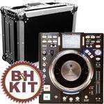 Denon DJ DN-HS5500 DJ Media Player Turntable and Flight Case Kit