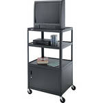 Advance PIXMate PM6CM-54J  Adjustable A/V Cart w/ Cabinet & Extra Shelf (25 x 30 x 54")