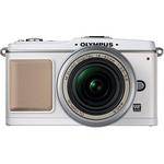 Olympus C�mera Digital E-P1 Pen (Branca) c/ Lente Digital 14-42mm M.Zuiko (Prata)