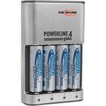 Ansmann Global Charger w/ Four 2700 mAh "AA" NiMH Batteries