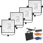Litepanels 4 Light 1X1 Daylight Flood/Spot LED Light Kit