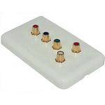 GGI 5 RCA COMPONENT WALL PLATE (RGB + AUDI