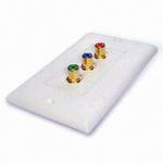 GGI 3 RCA COMPONENT WALL PLATE