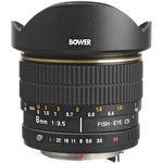 Bower SLY  358P 8mm f/3.5 Fisheye Lens For Pentax  APS-C Cameras