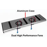 Cables Unlimited LAPTOP COOLER w/3-PORT USB CARD READER