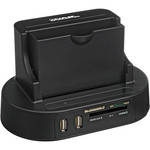 Cables Unlimited USB2.0+eSATA to SATA Hard Drive Dock with 2 Port Hub and Memory Card Reader
