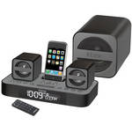 iHome iP51GR 2.1 Micro System with Dual Alarm Clock Radio for iPhone/iPod